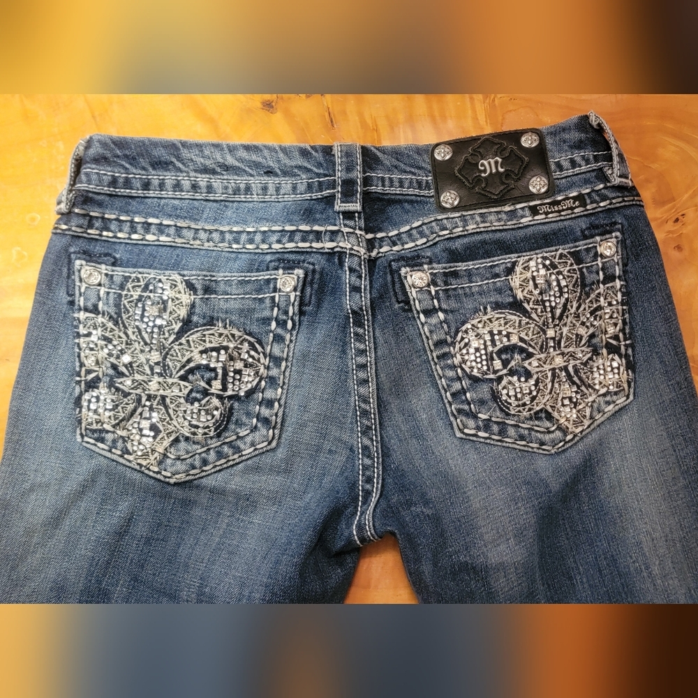 Miss Me Women's Blue Jeans Slim Boot